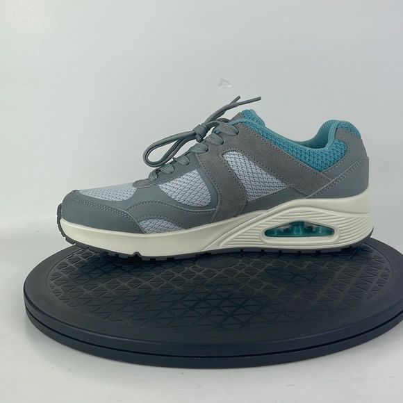 Skechers Uno Tripik Gray/Blue Athletic Running Shoes 52457 Men’s Size 7 - Picture 9 of 12